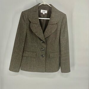 Le Suit Women's Brown Blazer 8